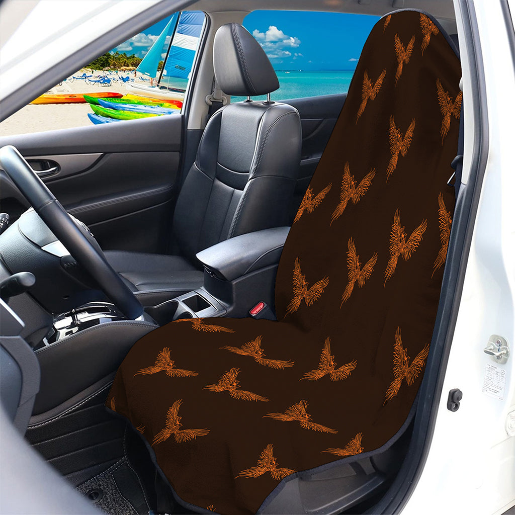 Asian Phoenix Pattern Print Waterproof Car Seat Cover