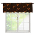 Asian Phoenix Pattern Print Window Valance