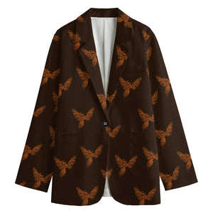 Asian Phoenix Pattern Print Women's Blazer