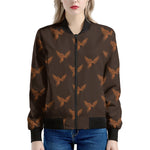 Asian Phoenix Pattern Print Women's Bomber Jacket