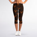 Asian Phoenix Pattern Print Women's Capri Leggings