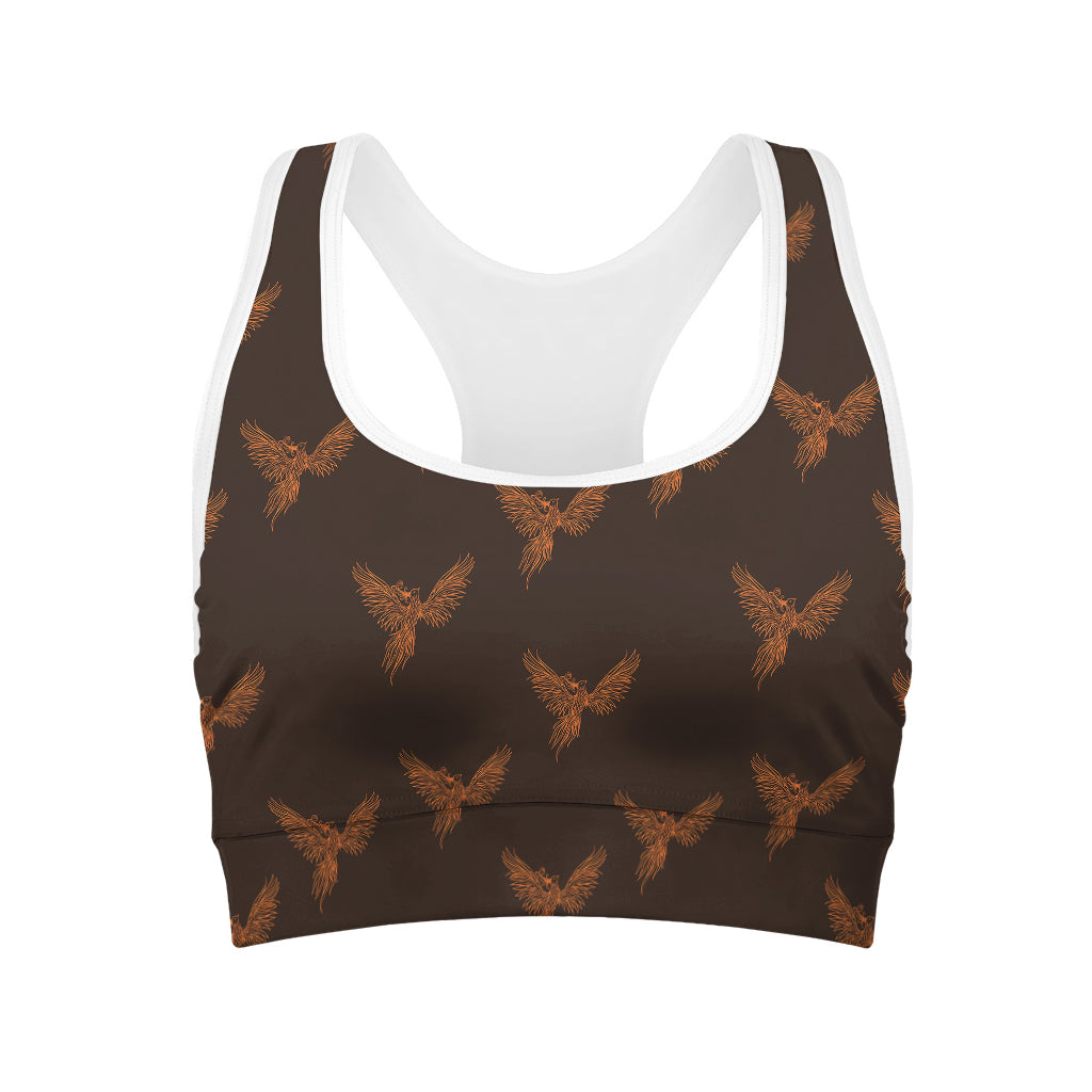 Asian Phoenix Pattern Print Women's Sports Bra