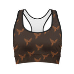 Asian Phoenix Pattern Print Women's Sports Bra