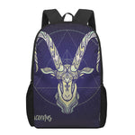 Astrological Capricorn Sign Print 17 Inch Backpack