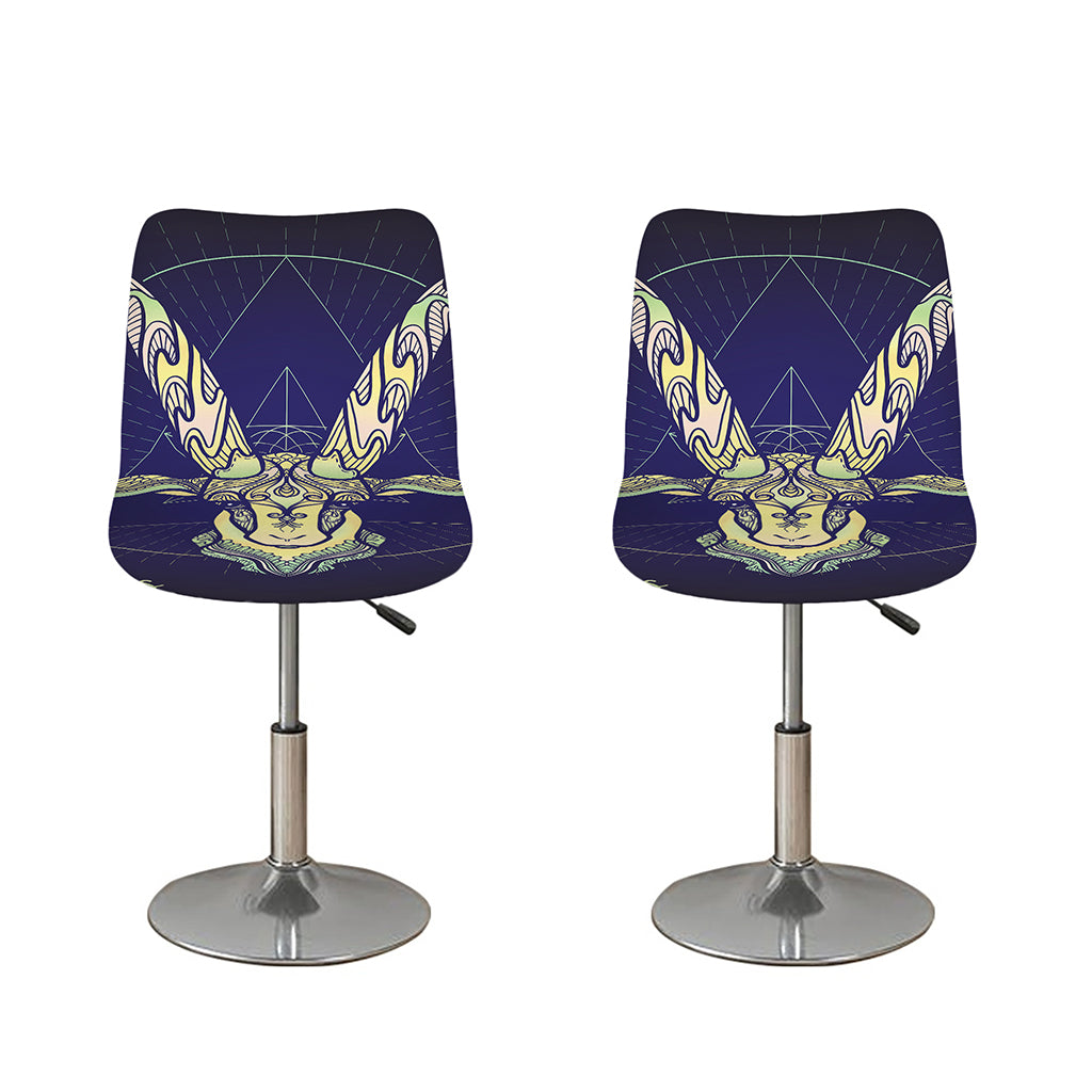 Astrological Capricorn Sign Print Bar Stool Covers