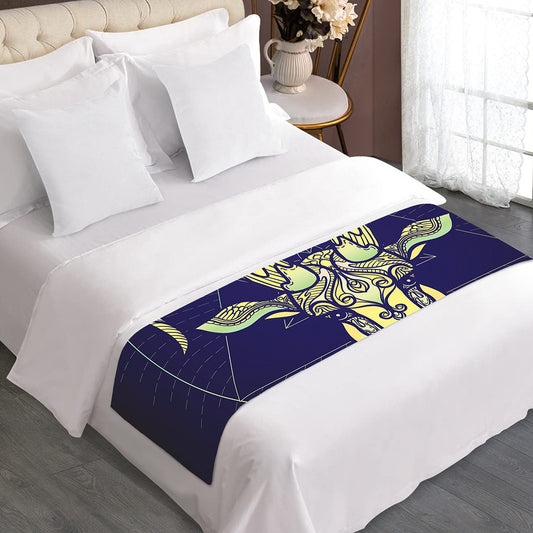 Astrological Capricorn Sign Print Bed Runner
