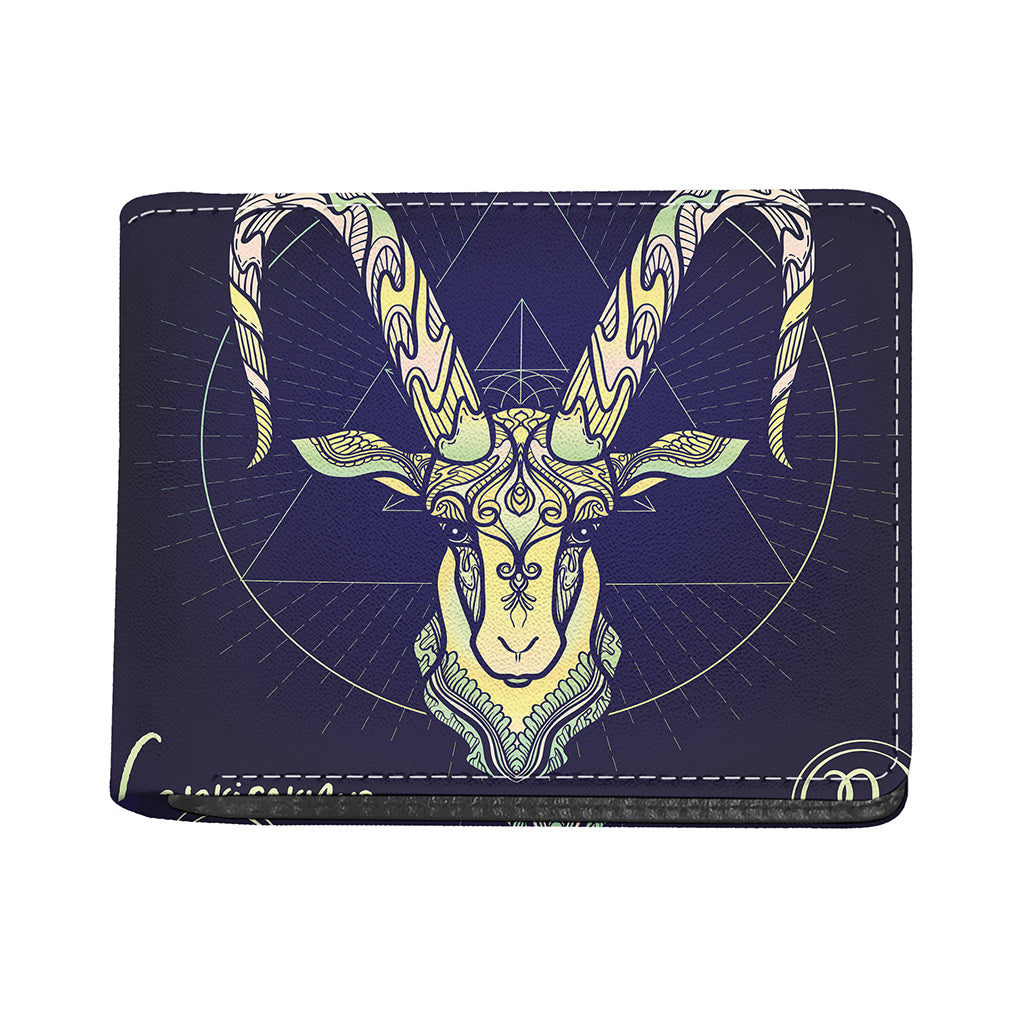 Astrological Capricorn Sign Print Bifold Wallet