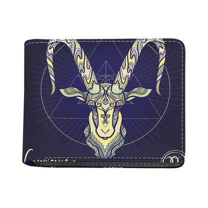 Astrological Capricorn Sign Print Bifold Wallet