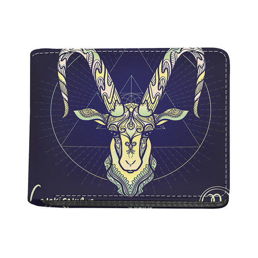 Astrological Capricorn Sign Print Bifold Wallet