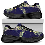 Astrological Capricorn Sign Print Black Chunky Shoes