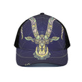 Astrological Capricorn Sign Print Black Mesh Trucker Hat