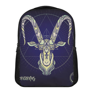 Astrological Capricorn Sign Print Casual Backpack