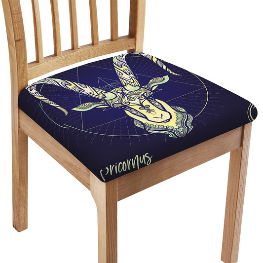 Astrological Capricorn Sign Print Chair Cushion Cover