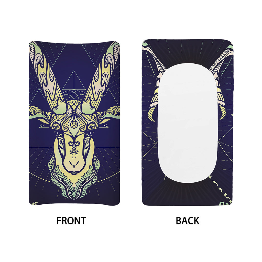 Astrological Capricorn Sign Print Changing Pad Cover