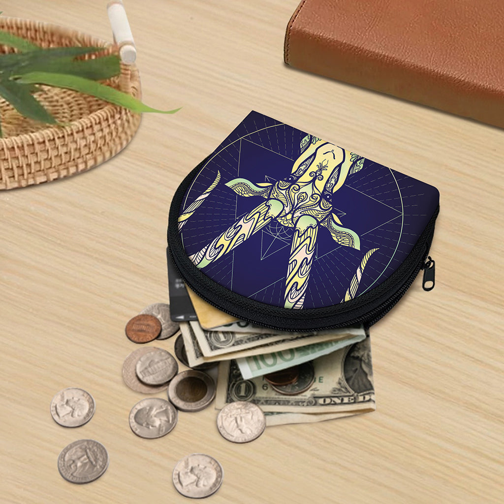 Astrological Capricorn Sign Print Coin Purse