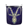 Astrological Capricorn Sign Print Collapsible Laundry Basket