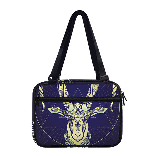 Astrological Capricorn Sign Print Double Strap Bible Bag