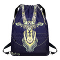 Astrological Capricorn Sign Print Drawstring Backpack