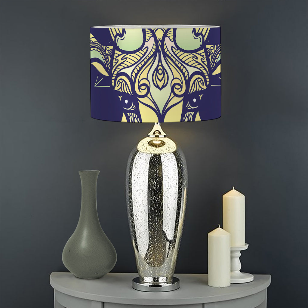 Astrological Capricorn Sign Print Drum Lamp Shade