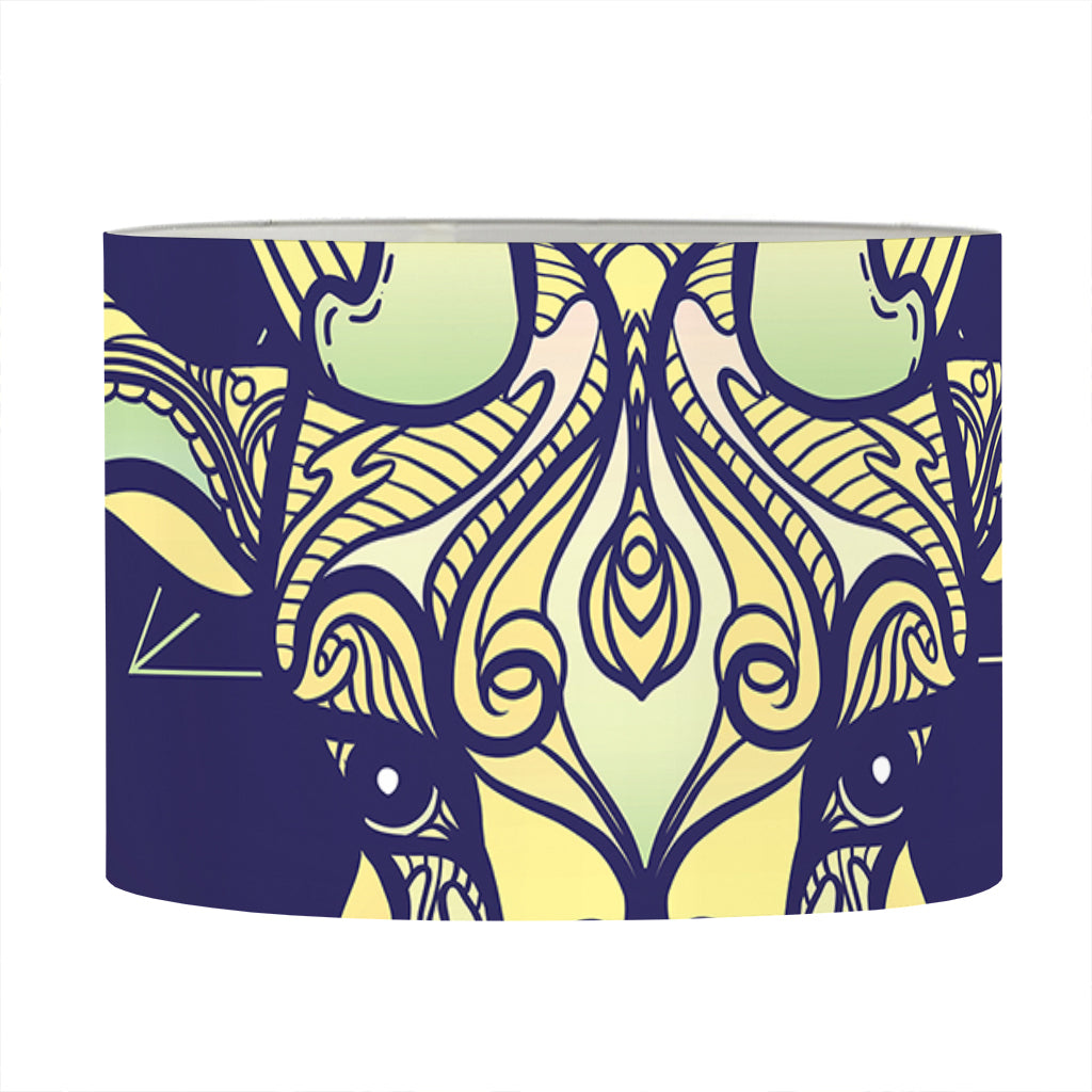Astrological Capricorn Sign Print Drum Lamp Shade