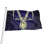 Astrological Capricorn Sign Print Flag