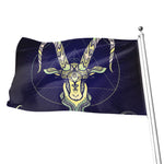 Astrological Capricorn Sign Print Flag
