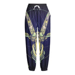 Astrological Capricorn Sign Print Fleece Lined Knit Pants