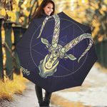 Astrological Capricorn Sign Print Foldable Umbrella