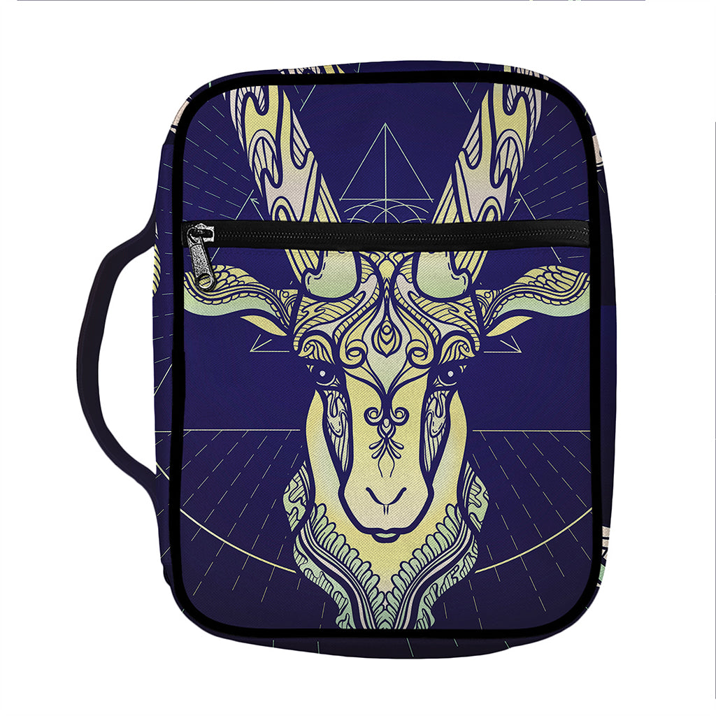 Astrological Capricorn Sign Print Front Pocket Bible Bag
