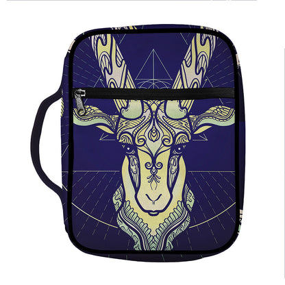 Astrological Capricorn Sign Print Front Pocket Bible Bag