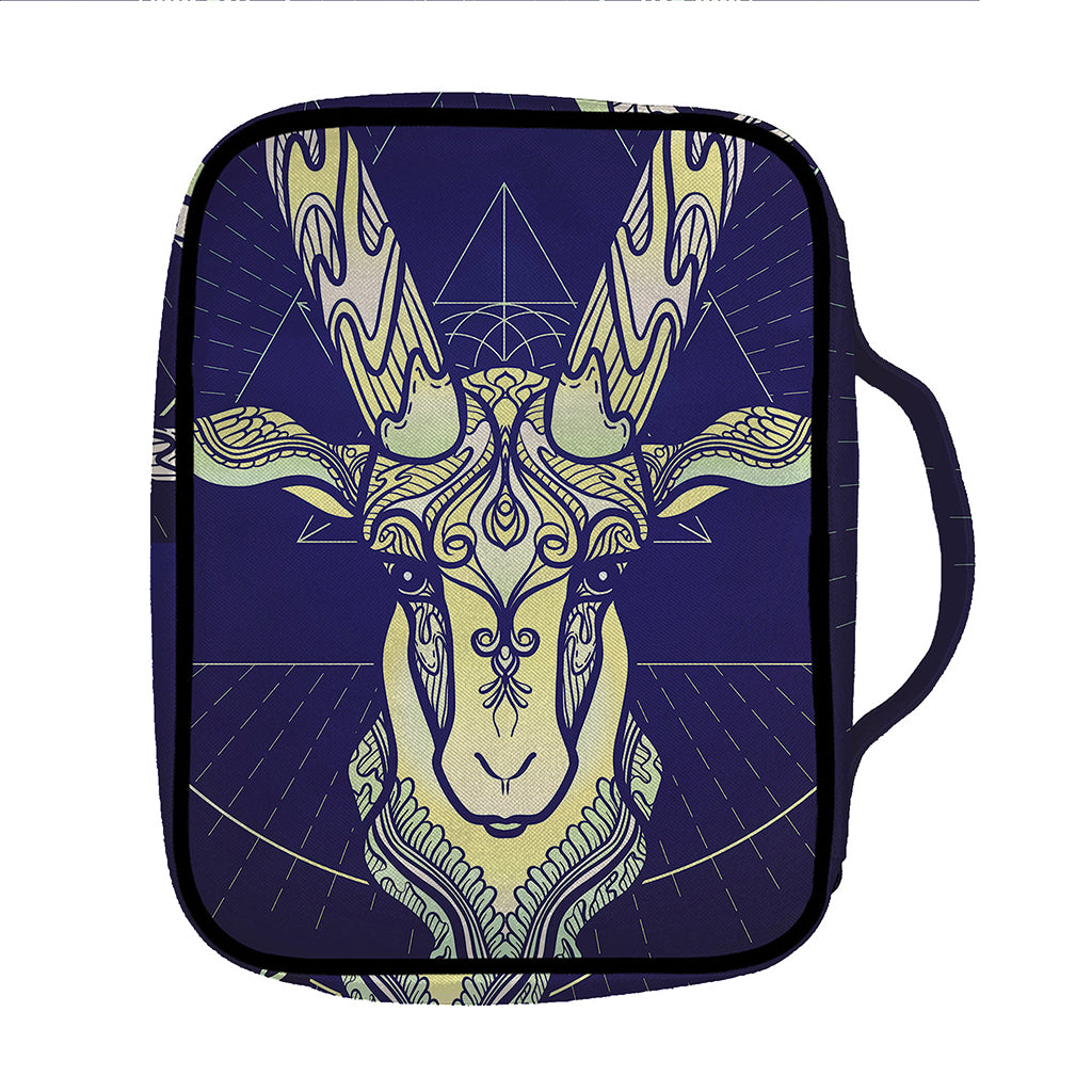 Astrological Capricorn Sign Print Front Pocket Bible Bag