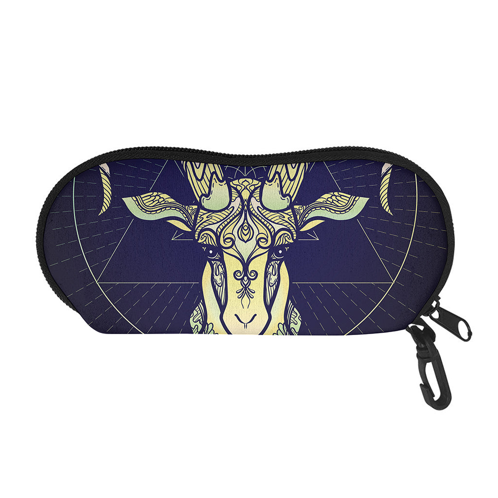 Astrological Capricorn Sign Print Glasses Case
