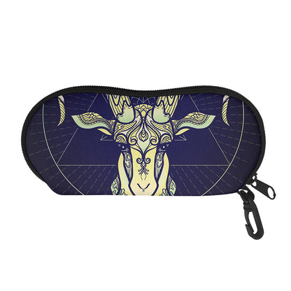 Astrological Capricorn Sign Print Glasses Case