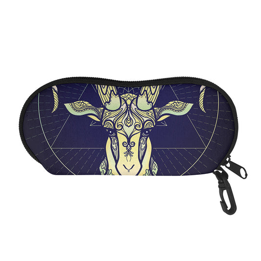 Astrological Capricorn Sign Print Glasses Case