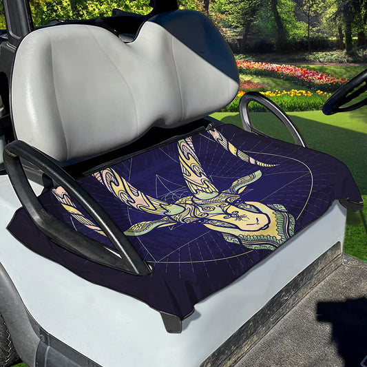 Astrological Capricorn Sign Print Golf Cart Seat Cover