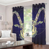 Astrological Capricorn Sign Print Grommet Curtains