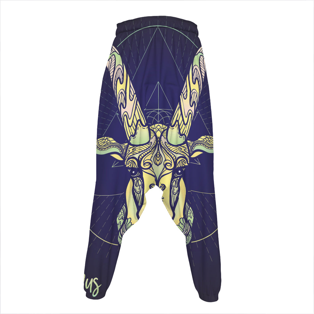 Astrological Capricorn Sign Print Hammer Pants