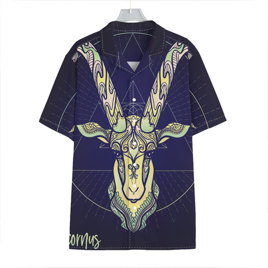 Astrological Capricorn Sign Print Hawaiian Shirt