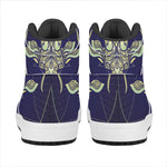Astrological Capricorn Sign Print High Top Leather Sneakers