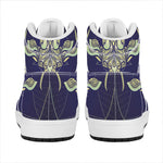 Astrological Capricorn Sign Print High Top Leather Sneakers
