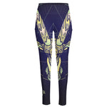 Astrological Capricorn Sign Print High-Waisted Pocket Leggings