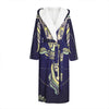 Astrological Capricorn Sign Print Hooded Bathrobe