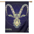 Astrological Capricorn Sign Print House Flag