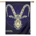 Astrological Capricorn Sign Print House Flag