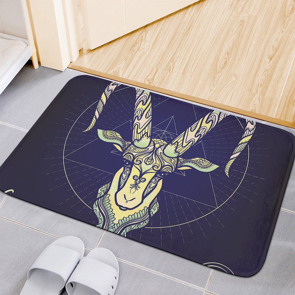 Astrological Capricorn Sign Print Indoor Door Mat