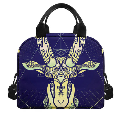Astrological Capricorn Sign Print Insulated Lunch Bag
