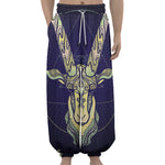 Astrological Capricorn Sign Print Lantern Pants