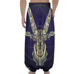 Astrological Capricorn Sign Print Lantern Pants