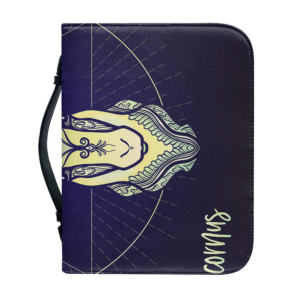 Astrological Capricorn Sign Print Leather Bible Cover