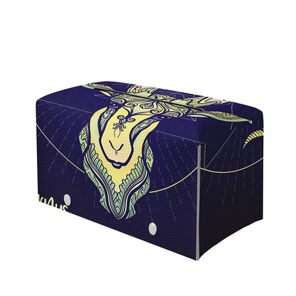 Astrological Capricorn Sign Print Leather Tissue Box Cover